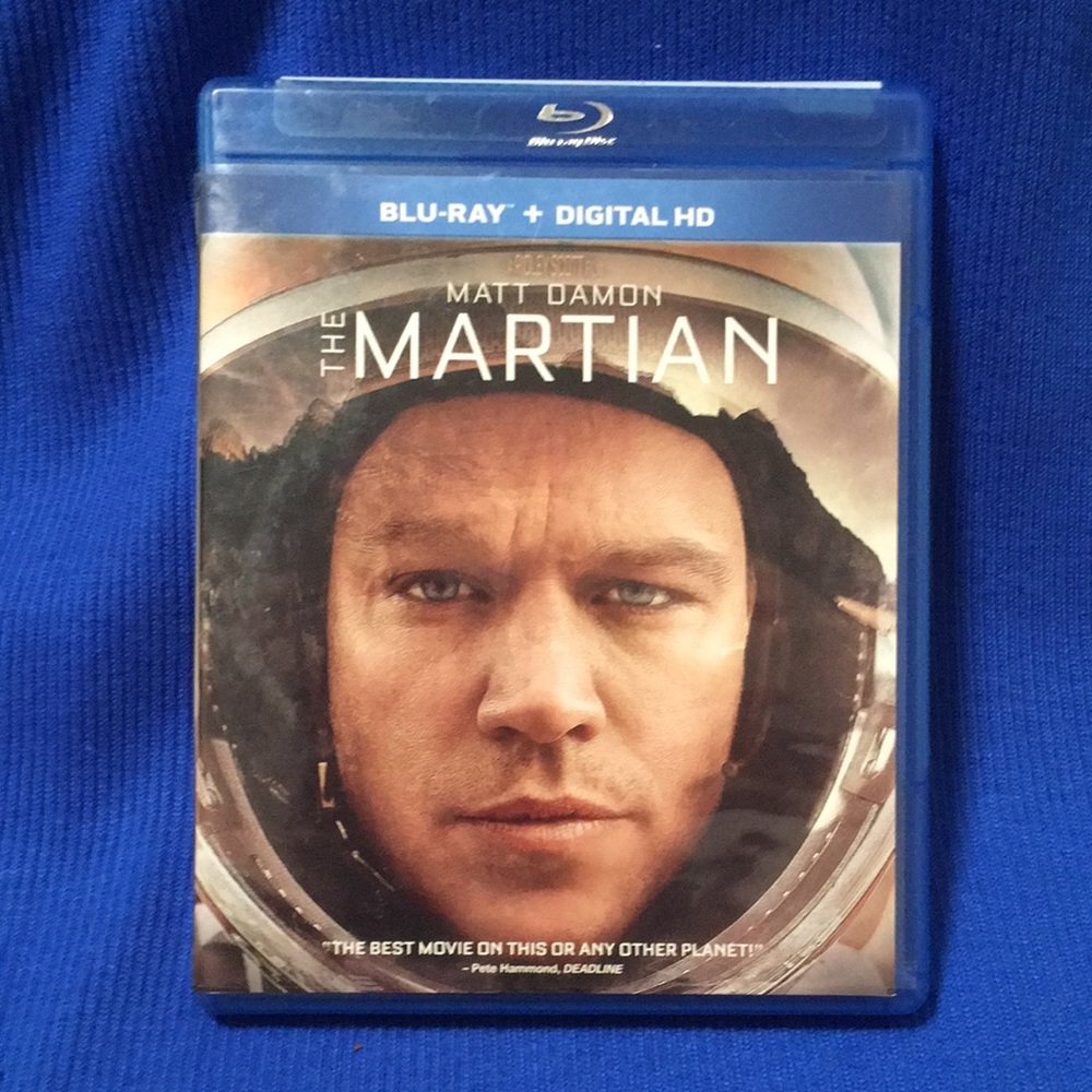The Martian Blu-ray Blue Case